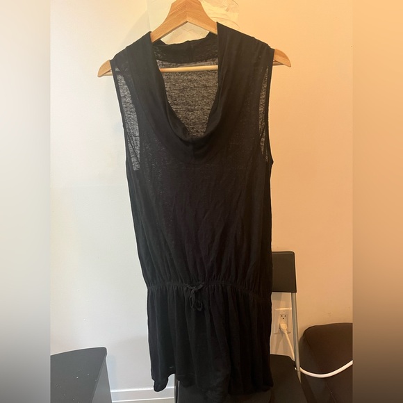 Zara Collection 100% Linen Cowl Neck Sleeveless Lightweight Mini Dress Size L - Picture 7 of 10